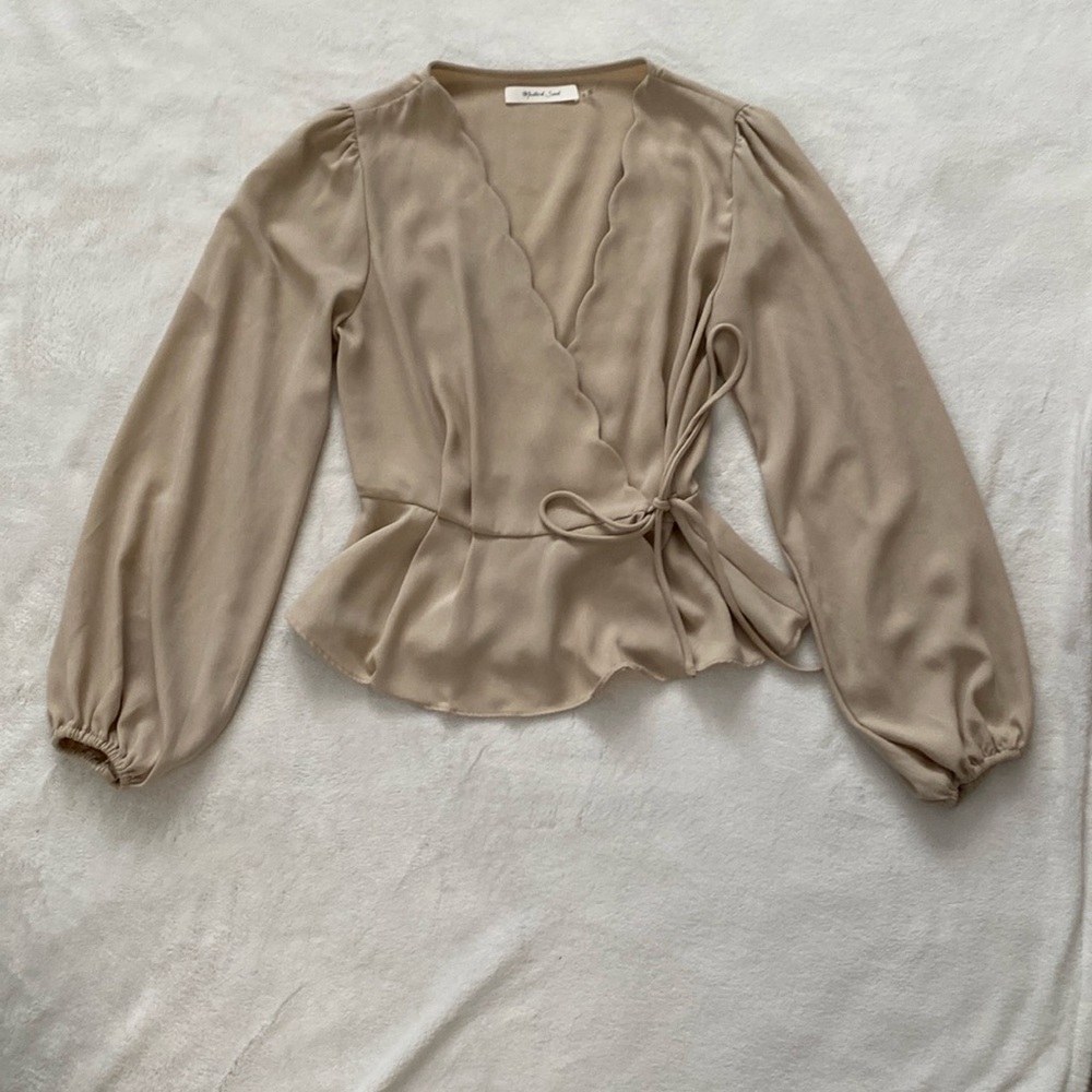 Mustard Seed Peplum S top